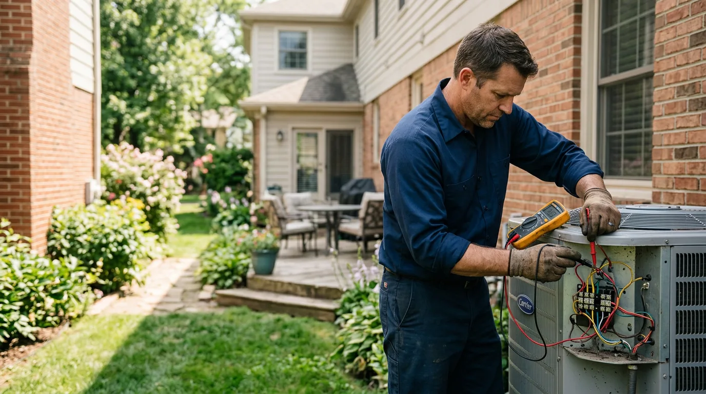 HVAC technician working near Columbus, NC